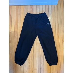 TNA Sweatpants Black Cozy Fleece Mega Fit Joggers Size S